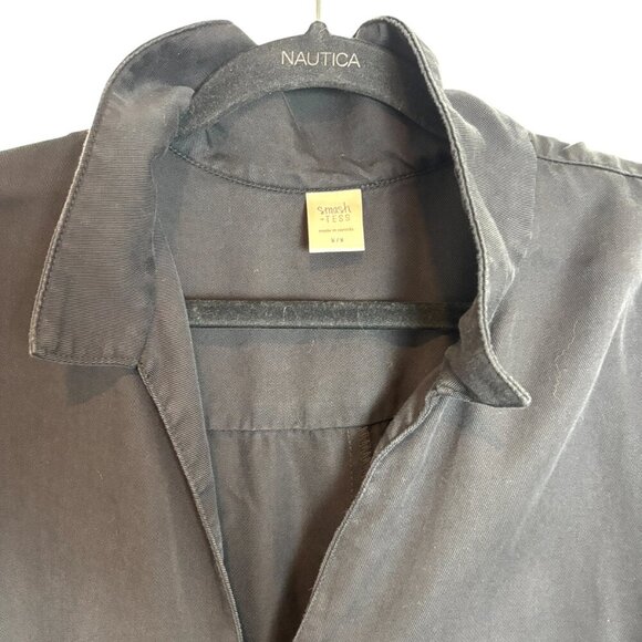 Smash + Tess Coverall Romper In Midnight Black Size Medium - Picture 6 of 6